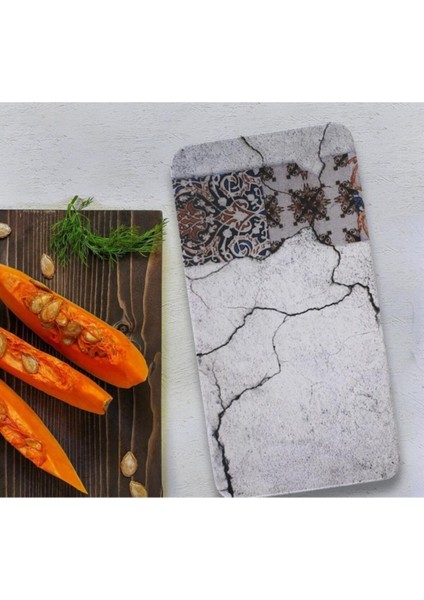 Kayık Kare Sıera 33*17 cm Mat Transparan Beyaz 021 18192 2 Li