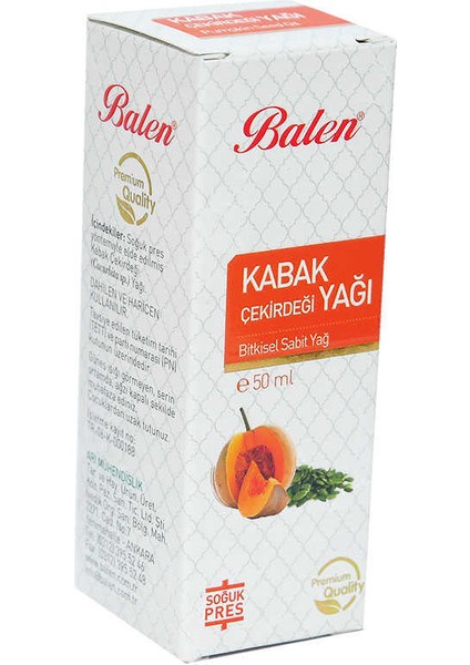 Kabak Çekirdeği Yağı 50 ml