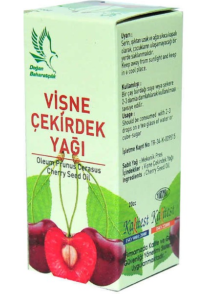 Vişne Çekirdeği Yağı 20 cc