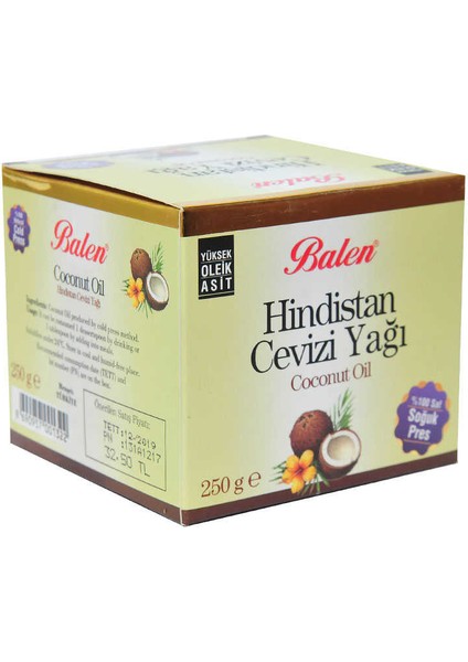 Hindistan Cevizi Yağı 250 gr