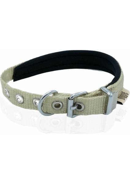Softlu Köpek Boyun Tasması 2 cm x 45 cm Haki