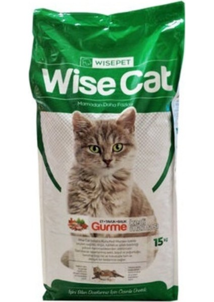 Wıse Cat Gurme Kedi Maması 15 kg