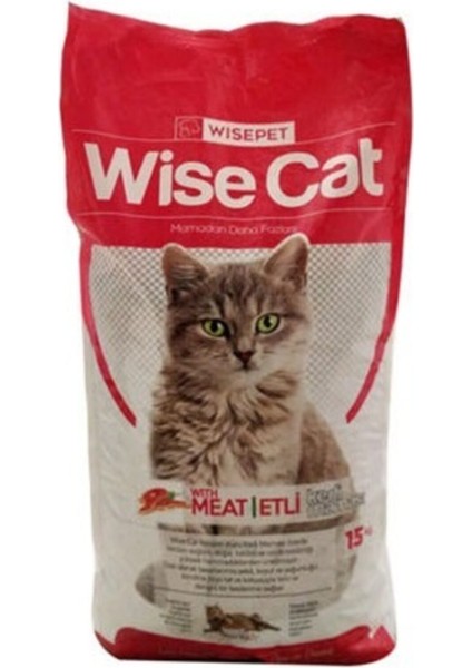 Wıse Cat Etli Kedi Maması 15 kg