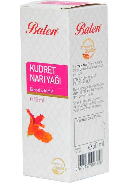 Kudret Narı Yağı 50 ml