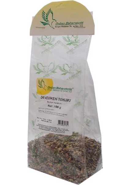 Doğal Tane Devedikeni Tohumu 100 gr Paket