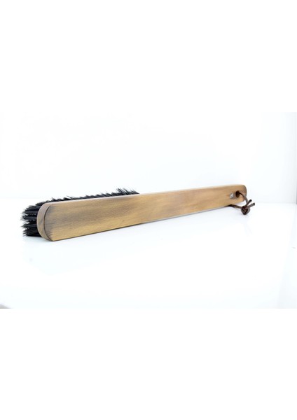 Ahşap Fırça Elbise Ayakkabı Fırçası 40 cm Uzunluğunda Ceviz Renk