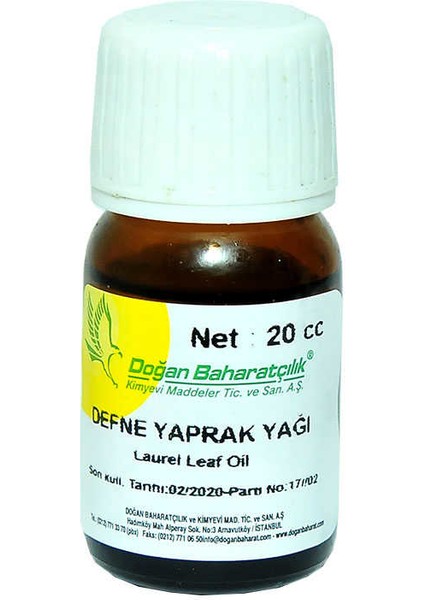 Defne Yaprağı Yağı 20 cc