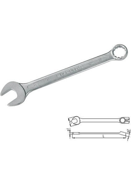 Izeltaş 0320 Kombine Anahtar 9 mm Kısa Boy