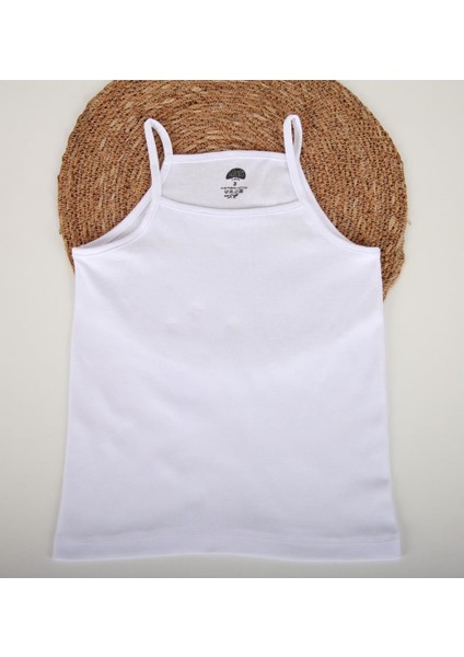 Ip Askılı Düz Kız Çocuk Atlet