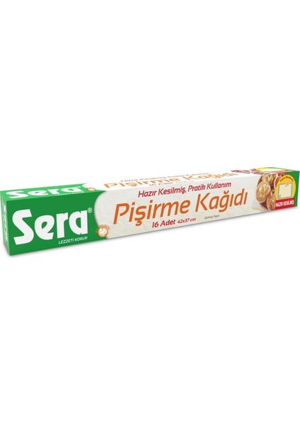 Yağlı Pişirme Kağıdı 16'Lı 42x37 Cm 6 Adet