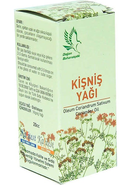 Melek Store  Kişniş Yağı 20 cc