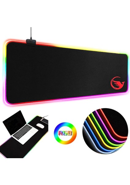 Lmp-80 800X300X4.0MM Rgb Işıklı Oyuncu Mouse Pad