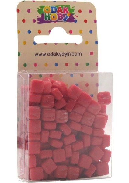 Mozaik Taşı 6x6 mm 150 Adet Kırmızı