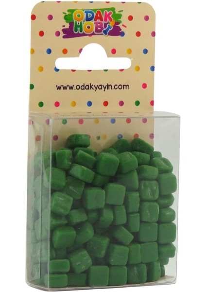 Mozaik Taşı 6x6 mm 150 Adet Yeşil