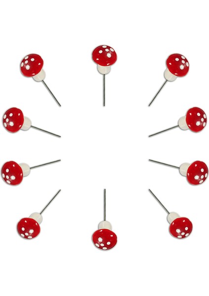 Yapay Mini SüS Mantarları, 1,50cm - 10 Adet