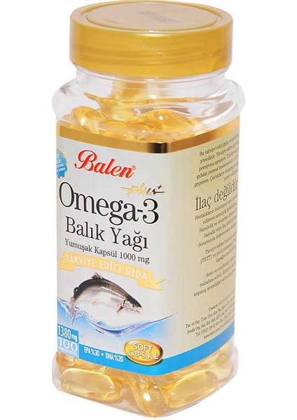 Omega-3 Plus+ Balık Yağı 100 Kapsül modelleri