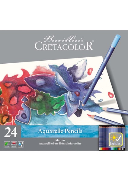 Cretacolor Marino Aquarelle 24 Renk