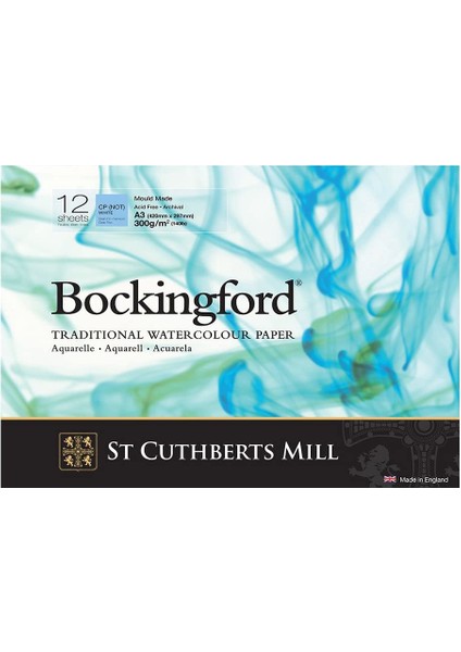 Bockingford Cold Press Suluboya Blok A3 300 gr 12 Yaprak