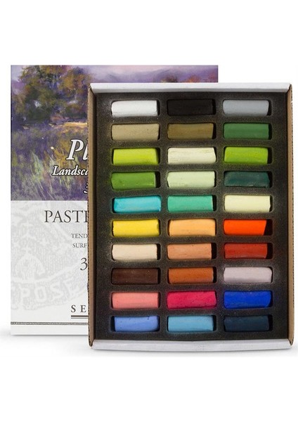 Soft Pastel Landscape Seti 30'lu Yarım Boy fiyatları