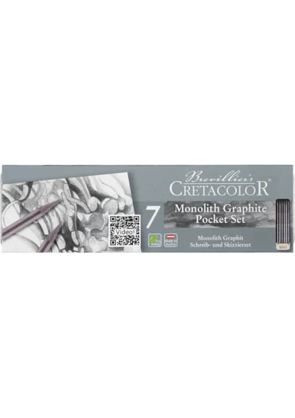 Cretacolor Monolith Graphite Pocket Set 7 Parça