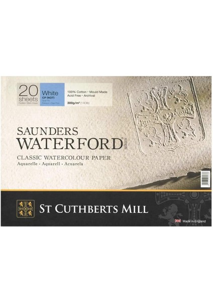 Saunders Waterford Series Cold Press Suluboya Blok 23 x 31 cm 300 gr 20 Yaprak