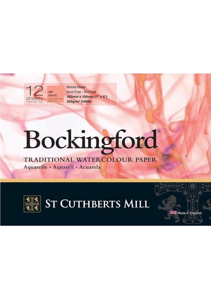 Bockingford Hot Press Suluboya Blok 13 x 18 cm 300 gr 12 Yaprak fiyatları