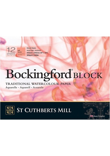 Bockingford Hot Press Suluboya Blok 31 x 41 cm 300 gr 12 Yaprak