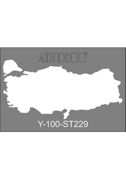 Stencil A4 Türkiye Haritası 223