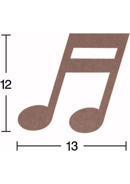 Ahşap Nota 18MM H92