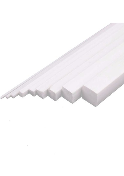 Plastik Kare Çıta Içi Dolu 1mm 50 cm 20 Adet