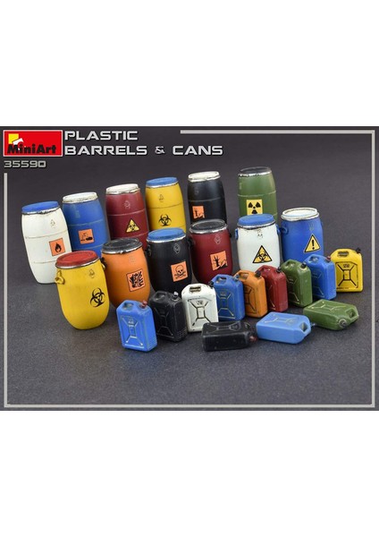 Maket Plastik Fıçı ve Bidon Seti 1:35 35590 fiyatları