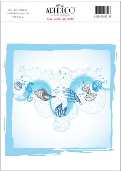 Kolay Transfer 25 x 35 cm Desen No:33