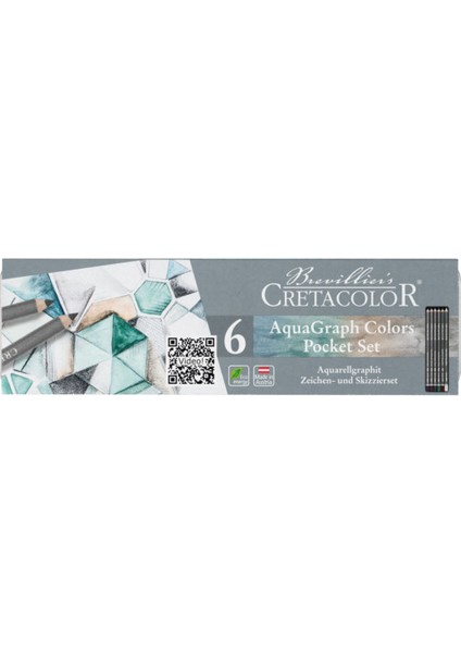 Aqua Graph Pencils Pocket Set