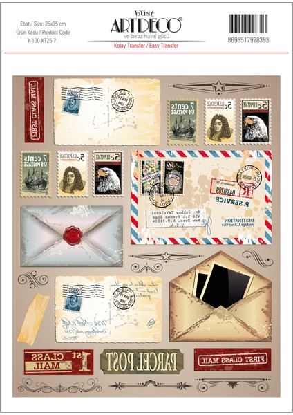 Kolay Transfer 25 x 35 cm Desen No:7