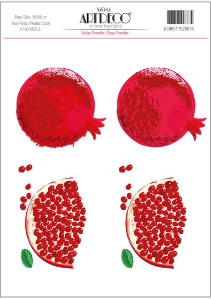Kolay Transfer 25 x 35 cm Desen No:8