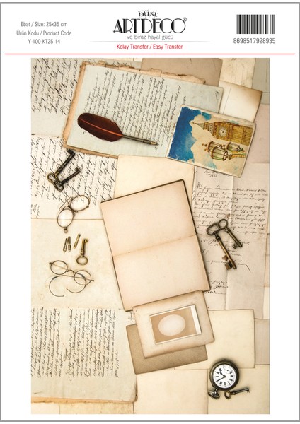 Kolay Transfer 25 x 35 cm Desen No:14