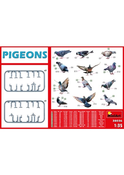 Maket Güvercin 1:35