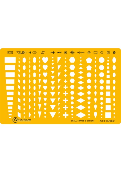 Küçük Tasarımlar Şablon Cetvel N:tak 802