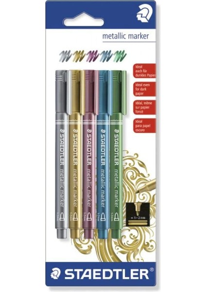 Metalik Marker 5li 8323-S Bk5