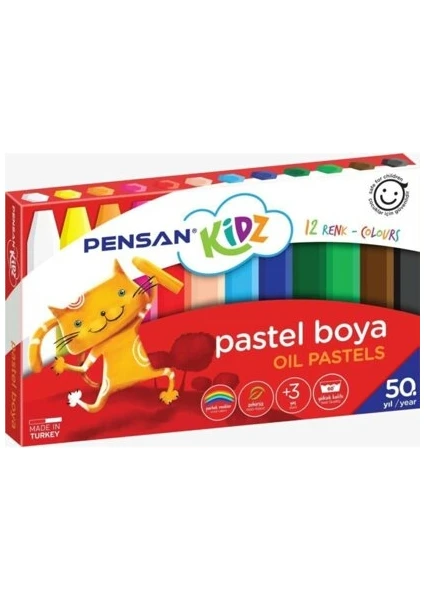 Kidz 12'li Yağlı Pastel Boya