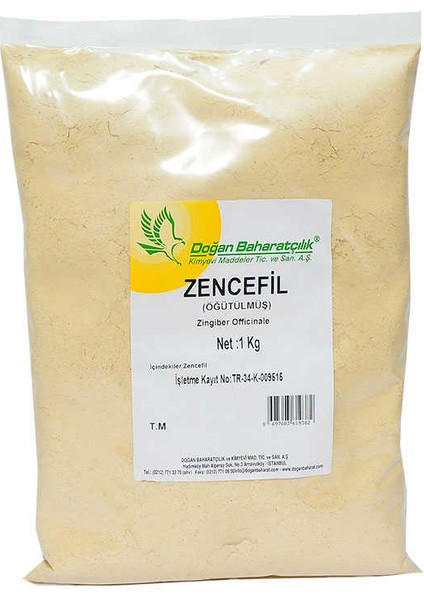 Öğütülmüş Zencefil 1 kg