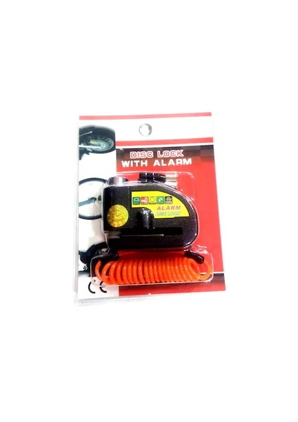Alarmlı Disk Kilidi Siyah Renk Hatırlatma Kablosu Dahil fiyatları