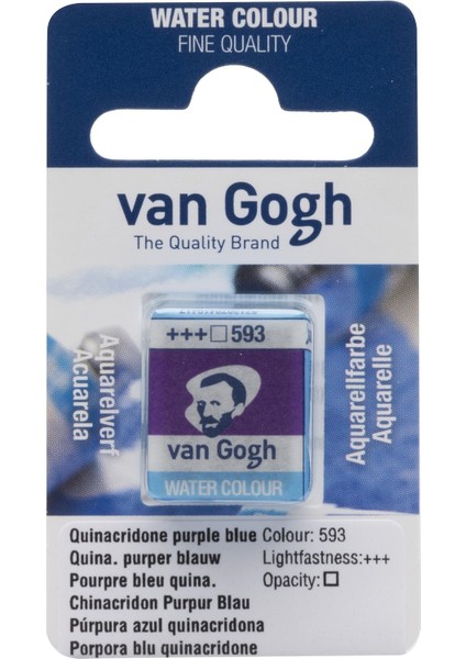 Sulu Boya Tablet 593 Quinacridone Purple Blue