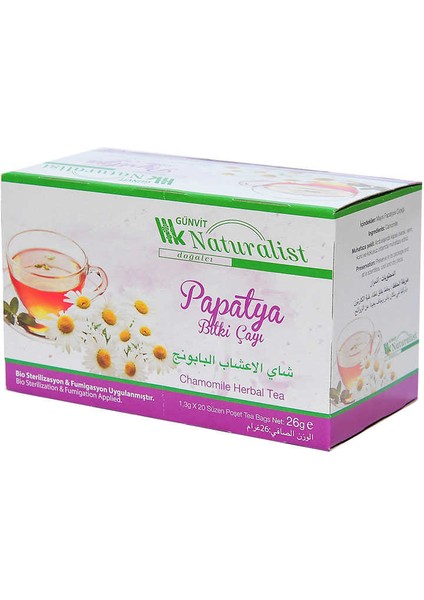 Papatya Bitki Çayı 20 Süzen Pşt