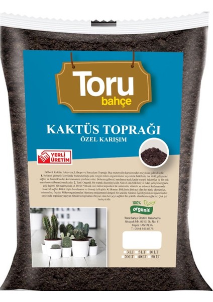 Bahçe Kaktüs Toprağı Özel Karışım 20 Lt