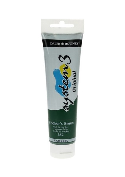 System 3 Akrilik Boya 150 ml N.352 Hookers Green