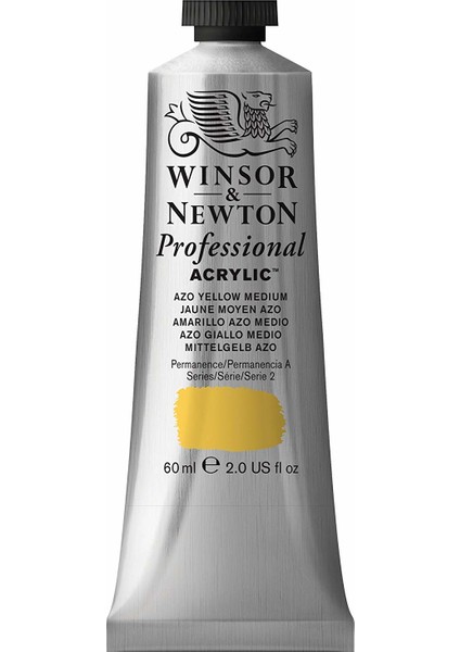 Profesyonel Akrilik Boya 60 ml Seri 2 N:019 Azo Yellow Medium