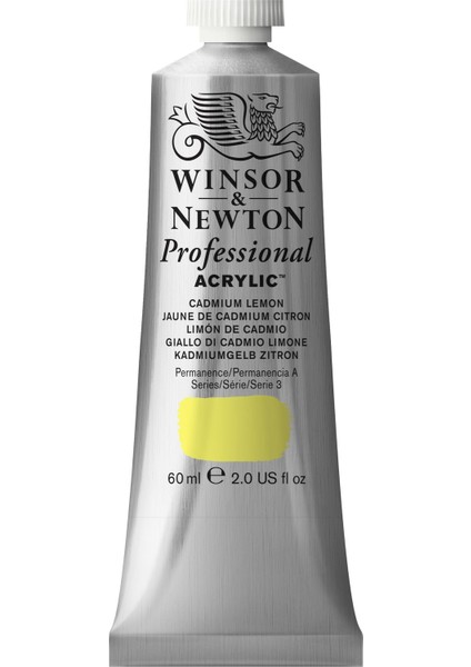 Profesyonel Akrilik Boya 60 ml Seri 3 N:086 Cadmium Lemon