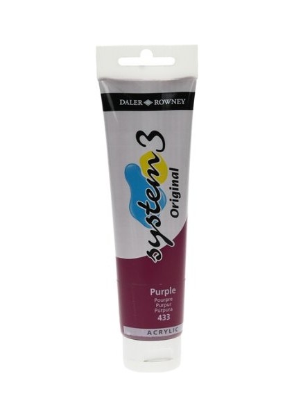 System 3 Akrilik Boya 150 ml N.433 Purple