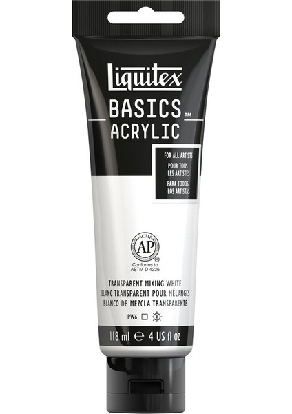 Basics Akrilik 118 ml N:430 Transparent Mix Ing White